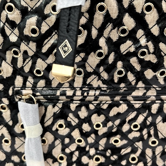 Vera Bradley Fenwick Hobo Glossy Leopard with Genuine Leather Trim - Picture 6 of 15